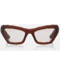Bottega Veneta - Knot Intrecciato Cat-Eye Sunglasses - Lyst