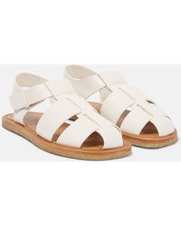 The Row - Fisherman Leather Sandals - Lyst