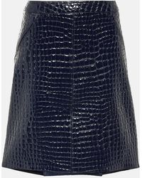 Tom Ford - Gonna midi in pelle con stampa - Lyst
