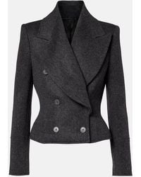 McQueen - Double-Breasted Wool Jacket - Lyst