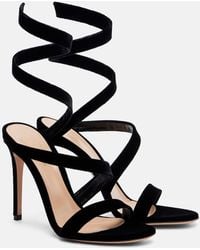 Gianvito Rossi - Opera 105 Velvet Sandals - Lyst