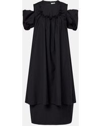 Noir Kei Ninomiya - Cutout Wool Midi Dress - Lyst