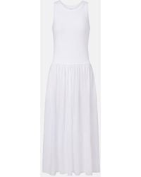 Velvet - Amelia Cotton-Blend Midi Dress - Lyst
