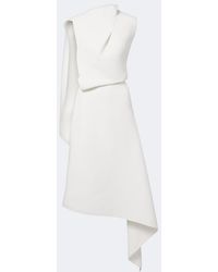 Maticevski - Prosper Asymmetric Draped Midi Dress - Lyst