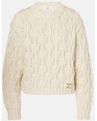 Chloé - Wool, Silk, And Cashmere Sweater - Lyst