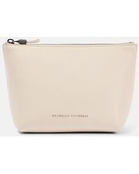 Brunello Cucinelli - Small Leather Clutch - Lyst