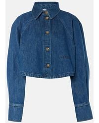 Patou - Cropped Denim Shirt - Lyst