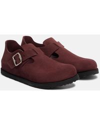Birkenstock - London Suede Slip-On Shoes - Lyst