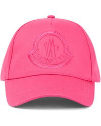 Moncler Baseballcap aus Gabardine - Pink