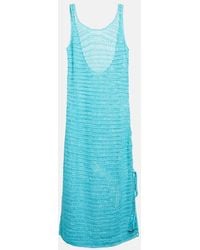 Anna Kosturova - Athena Crochet Cotton Midi Dress - Lyst