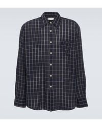 Our Legacy - Above Checked Cotton-blend Shirt - Lyst