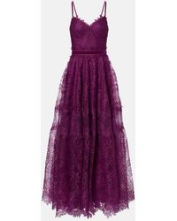 Costarellos - Belted Lace Gown - Lyst