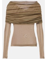 Christopher Esber - Top Sonora Veiled Fruncido - Lyst
