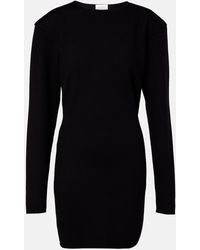 Saint Laurent - Wool-Blend Minidress - Lyst