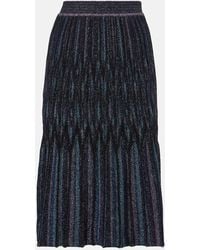 Missoni - Pleated Lame Midi Skirt - Lyst