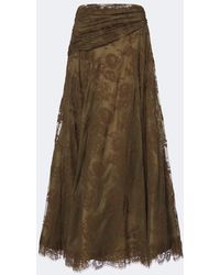 Zimmermann - Clash Draped Lace Maxi Skirt - Lyst