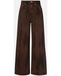 Ganni - High-Rise Wide-Leg Jeans - Lyst