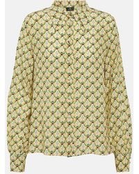 Etro - Camisa de crepe de china de seda floral - Lyst
