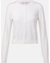 Carolina Herrera - Silk And Cotton Cardigan - Lyst