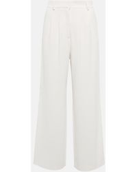 Etro - Pleated High-rise Cropped Pants - Lyst