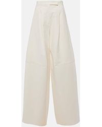 Max Mara - Weite Hose Avoriaz Aus Einem Baumwollgemisch - Lyst