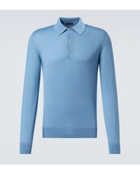 Tom Ford - Cashmere And Silk Polo Shirt - Lyst