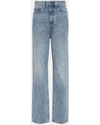 Khaite - Jeans regular Albi a vita alta - Lyst