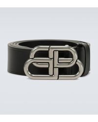 Balenciaga - Bb Leather Belt - Lyst