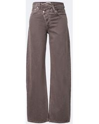 Agolde - Arc Criss Cross Wide-Leg Jeans - Lyst