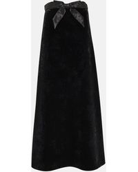 Balenciaga - A-line Velvet Skirt - Lyst