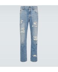 Dolce & Gabbana - Jeans regular distressed - Lyst