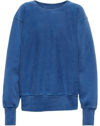 Les Tien Sweatshirt aus Baumwollfleece - Blau