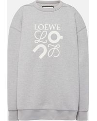 Loewe - X On Logo Jersey Sweatshirt - Lyst