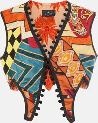 Etro Gilet patchwork - Multicolore