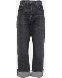 Agolde - Fran Mid-Rise Straight Jeans - Lyst