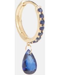 PERSÉE - Persee 18kt Gold Single Earring With Sapphire And Topaz - Lyst