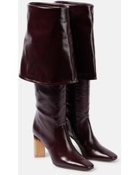 Chloé - Georgia 90 Leather Knee-High Boots - Lyst