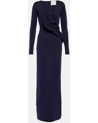 Roland Mouret - Draped Crepe Gown - Lyst