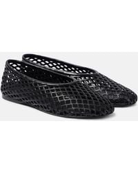 Proenza Schouler - Tee Perforated Leather Ballet Flats - Lyst