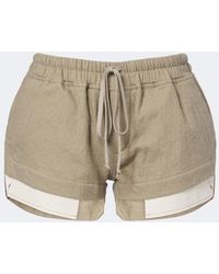 Rick Owens - Fog Cotton And Wool Shorts - Lyst