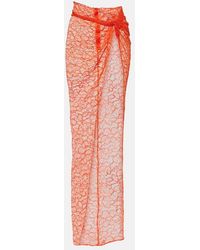 LAQUAN SMITH - Lace Wrap Skirt - Lyst