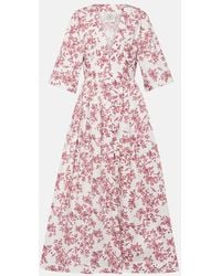 Emilia Wickstead - Elowen Printed Midi Dress - Lyst