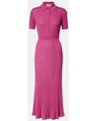 Gabriela Hearst - Amor Cashmere And Silk Midi Dress - Lyst