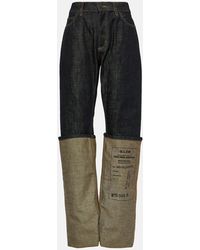 Jean Paul Gaultier - Cuff Wide-leg Jeans - Lyst