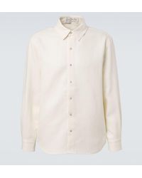 God's True Cashmere - Linen Shirt With Moonstone - Lyst