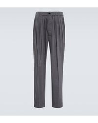 Lemaire - Tapered Silk-blend Pants - Lyst