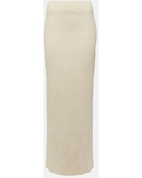 TOTEME - Cotton-Blend Boucle Maxi Skirt - Lyst