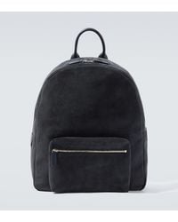 Kiton - Leather-Trimmed Suede Backpack - Lyst