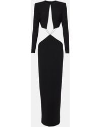 Monot - Cutout Crepe Maxi Dress - Lyst