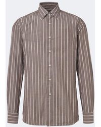 Slowear - Striped Cotton Shirt - Lyst